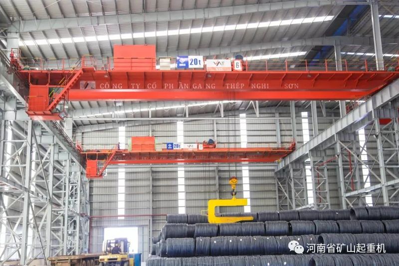  河南矿山60台起重设备助力越南宜山钢铁集团建设！
